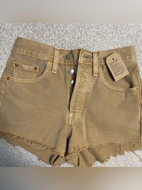 Levi’s 501 Button Fly Jean Shorts Size 24 NWT